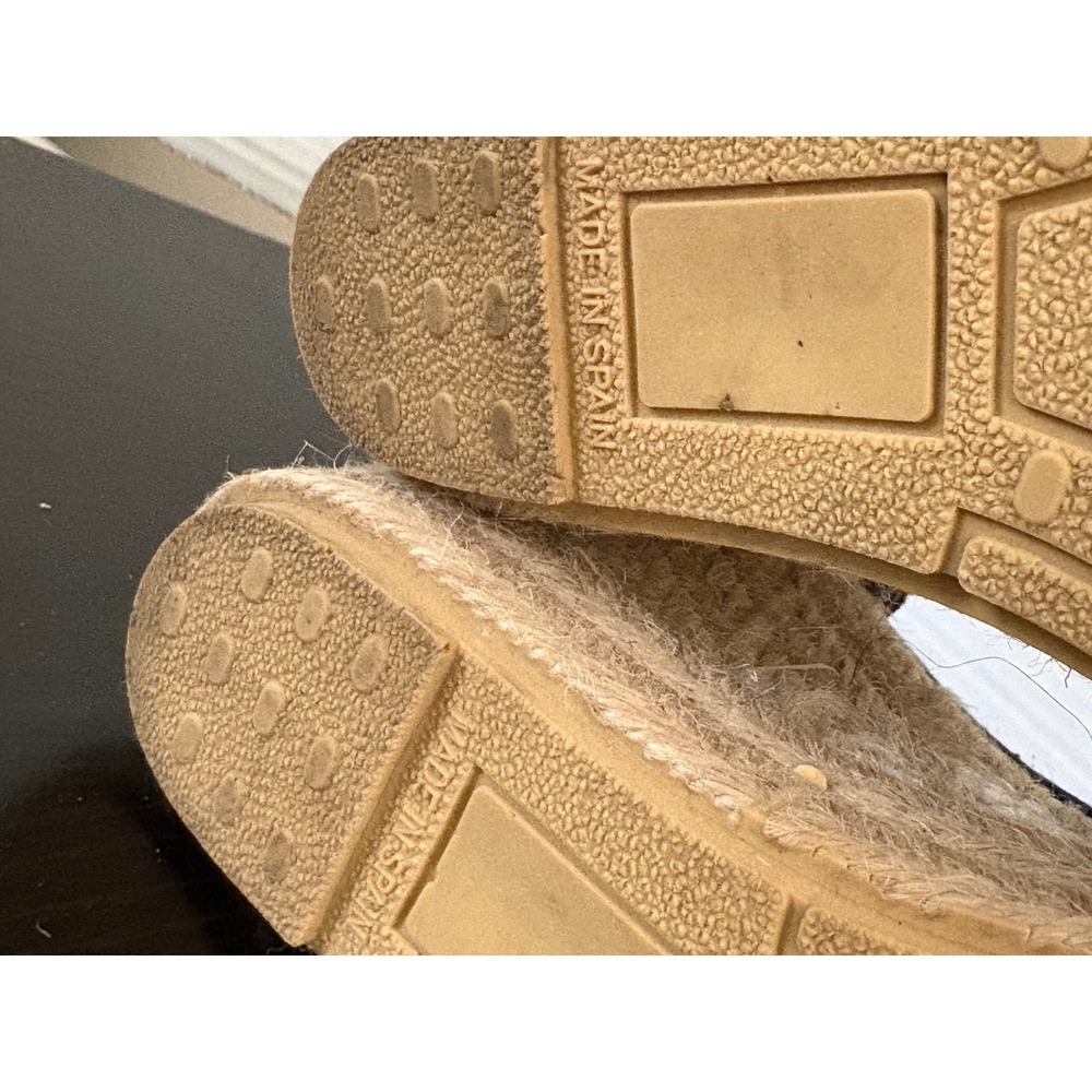 Verbenas Womens Espadrille Wedges Size 9 Blue Suede Platform Ankle Strap Spain - Picture 15 of 15